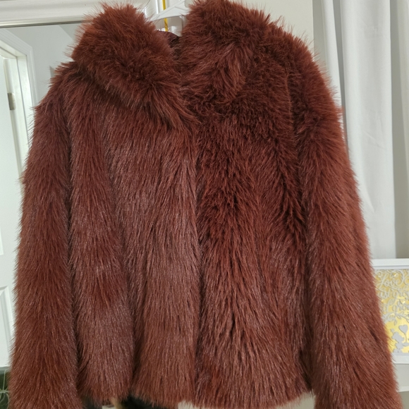 Wild Fable Plush Teddy Jacket - Deep Brown - Picture 5 of 6